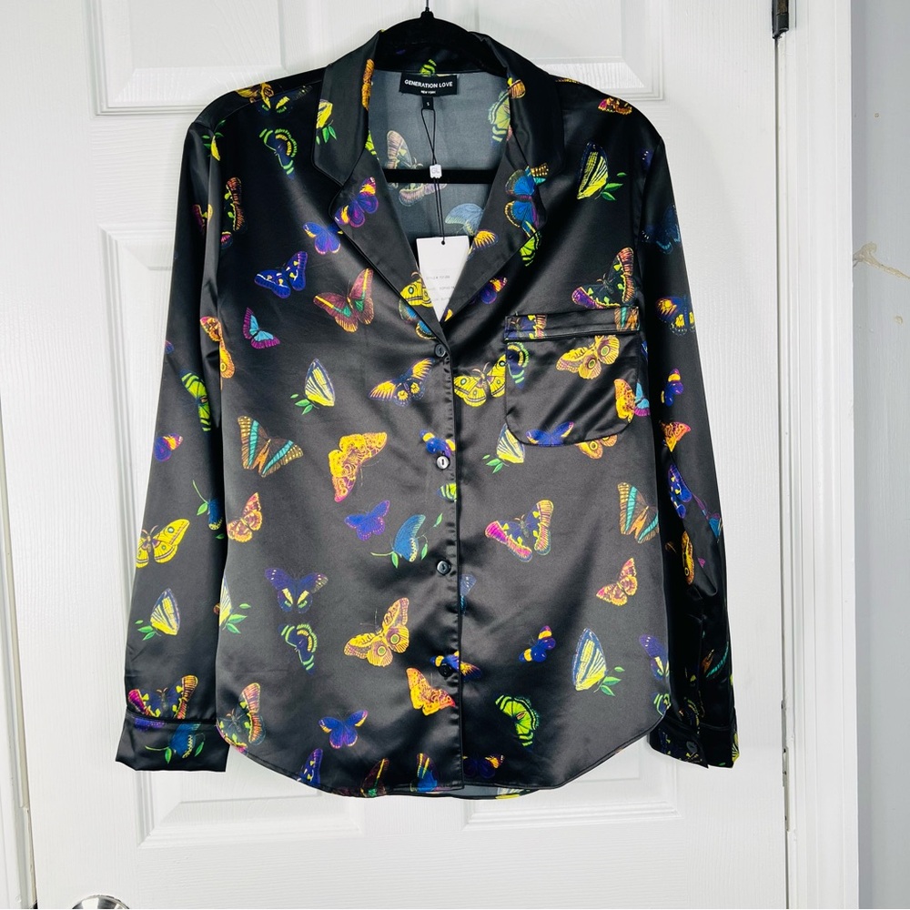 Sz S Generation Love Sophie Butterfly PJ Top NWT - Picture 2 of 9